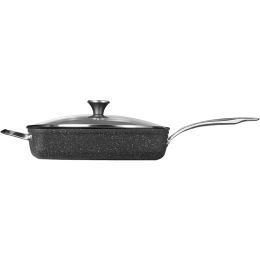 THE ROCK by Starfrit 060744-002-NEW1/STAG THE ROCK by Starfrit One Pot 5.2-Quart Deep Fry Pan with Lid
