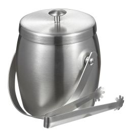 Visol Symon Stainless Steel Double Wall Ice Bucket with Tongs