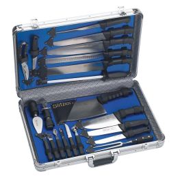 Slitzer Germany&reg; 22pc Professional Chef&apos;s Cutlery Set in Case