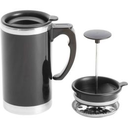 Wyndham House&trade; 21oz Stainless Steel Lined, Double-Wall Travel French Press Coffee/Tea Mug