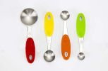 4 Pieces Stainless Steel Measuring Spoon, Non-slip handle measuring Scoop, G1