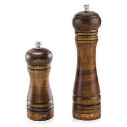 Set Of 2 Home & Kitchen Salt and Pepper Grinder Set Wooden Salt Pepper Mill