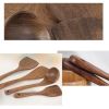 Set of 2 Healthy Natural Wooden Cooking Utensil (Spatula, Soup Ladle)