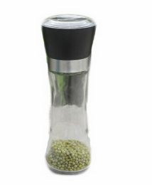 Set of 3 Home Fashion Contemporary Salt and Pepper Grinder(Black)6*18.5CM