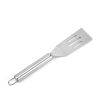 Short Slotted Turner Stainless Steel Flat Spatula for Frying Egg Burger Steak Meat BBQ Kitchen Gadget Tool(D0101HH0GQ7)