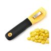 Corn Stripper Knife Corn Peeler Corn Zipper Corn Cob Remover Serrated Vertical Blade Remover Kitchen Gadget Tool - yellow