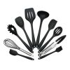 10-Piece Cooking Utensils Set Kitchen Utensil Including Silicone Spatula, Non-Stick, Non-Scratch, Cooking Utensils Set - 10-PC