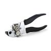 Stainless Steel Multi-Functional Can Opener Black Soft Grip Handle Handheld Can Opener with Beer Bottle Opener Kitchen Gadget Tool(D0101HHJV6U)