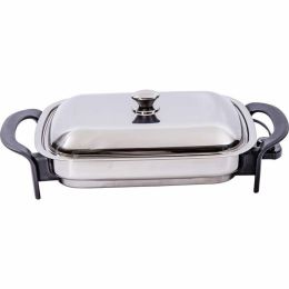 Precise Heatâ„¢ T304 Stainless Steel 16" Rectangular Electric Skillet(D0102H7YFPV)