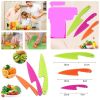 Set of 3 Plastic Kitchen Knife for Kids, Safe Nylon Cooking Knives for Children, for Fruit, Bread, Cake, Pastry, Salad or Lettuce - 3-PC