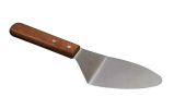 Stainless Steel Cooking Shovel with Wooden Handle for Food Service [L](D0101HRD65A)