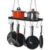 Pot Rack Ceiling Mount Cookware Rack Hanging Hanger Organizer with Hooks(D0102HHVAC7)