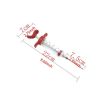 Lightweight Meat Injector Syringe Meat Syringe Marinade Injector for Marinade Flavor Holiday Dinners Restaurant - red