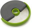 Pizza Cutter Wheel with Sharp Blade Pizza Slicer Comfortable and Safety Rubber Guard Easy to Cut and Clean Pizza Roller Blade - green