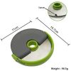 Pizza Cutter Wheel with Sharp Blade Pizza Slicer Comfortable and Safety Rubber Guard Easy to Cut and Clean Pizza Roller Blade - green