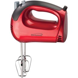 Brentwood Appliances HM-46 5-Speed Electric Hand Mixer (Red)(D0102HXPR1V)