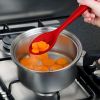 Slotted Silicone Serving Spoon High Heat Resistant Hygienic Design for Cooking Draining & Serving Kitchen Utensil(D0101HHJVBY)
