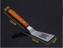 Stainless Steel Cooking Shovel with Wooden Handle for Food Service [I](D0101HRD677)