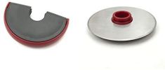 Pizza Cutter Wheel with Sharp Blade Pizza Slicer Comfortable and Safety Rubber Guard Easy to Cut and Clean Pizza Roller Blade - red