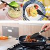 10-Piece Cooking Utensils Set Kitchen Utensil Including Silicone Spatula, Non-Stick, Non-Scratch, Cooking Utensils Set - 10-PC