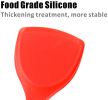 Non-Stick Silicone Spatula Turner Flexible with Stainless Steel Handle Versatile Heat Resistant Cooking Baking and Mixing Kitchen Utensil - red