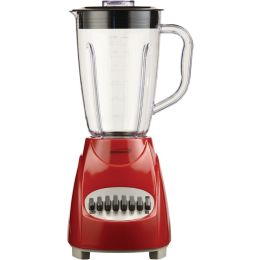 Brentwood Appliances JB-220R 50-Ounce 12-Speed + Pulse Electric Blender with Plastic Jar (Red)(D0102HHW7BY)