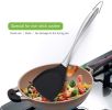 Non-Stick Silicone Spatula Turner Flexible with Stainless Steel Handle Versatile Heat Resistant Cooking Baking and Mixing Kitchen Utensil - black