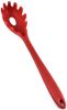 Silicone Pasta Fork Non-Stick Spaghetti Server Pasta Server Dishwasher Safe Stain Resistant Heat Resistant Cooking Utensils - red