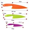 Set of 3 Plastic Kitchen Knife for Kids, Safe Nylon Cooking Knives for Children, for Fruit, Bread, Cake, Pastry, Salad or Lettuce - 3-PC