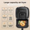 KOIOS Air Fryers Oven, Max XXL 7.8-Quart Dehydrator, 1800-Watt 4*6 Presets for Air Frying. - Black