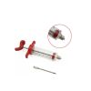 Lightweight Meat Injector Syringe Meat Syringe Marinade Injector for Marinade Flavor Holiday Dinners Restaurant - red