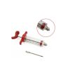 Lightweight Meat Injector Syringe Meat Syringe Marinade Injector for Marinade Flavor Holiday Dinners Restaurant - red