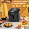 KOIOS Air Fryers Oven, Max XXL 7.8-Quart Dehydrator, 1800-Watt 4*6 Presets for Air Frying. - Black