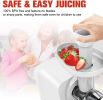 Koios B5100 Masticating Juicer with Reversible and Quiet Motor - White