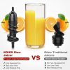 Koios B5100 Masticating Juicer with Reversible and Quiet Motor - Black&Red