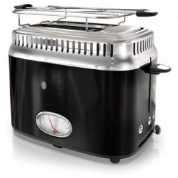 Russell Hobbs Retro Style 2 Slice Toaster in Black