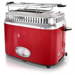 Russell Hobbs Retro Style 2 Slice Toaster in Red